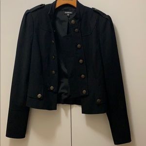 Bebe black military jacket